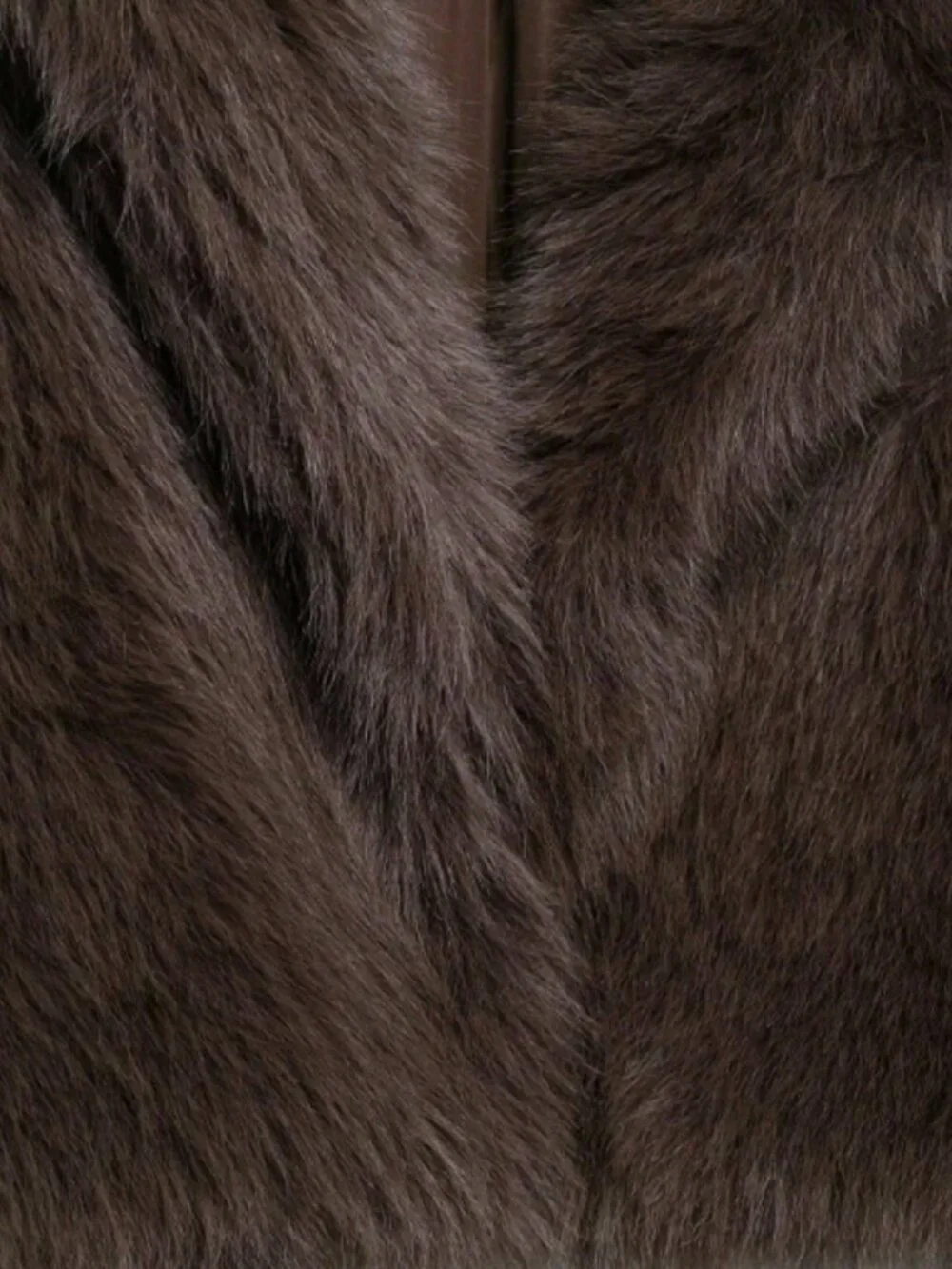 Brown Casual Women's Faux Fur Collar Short Jacket - Picture 8 of 9